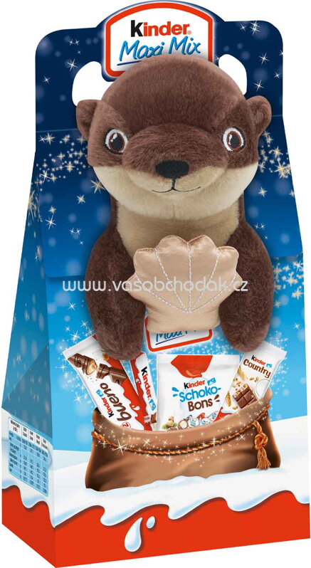 Kinder Maxi Mix Plüschtier Finley Flink, 133g