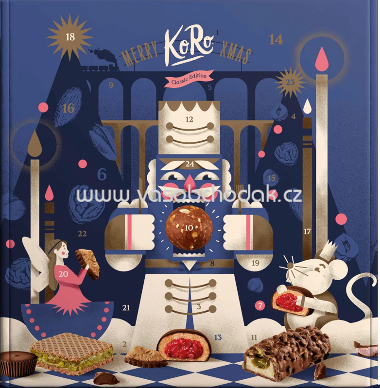 KoRo Adventskalender 2024 mit 24 süßen & salzigen Snacks, 1,356 kg, 1 St