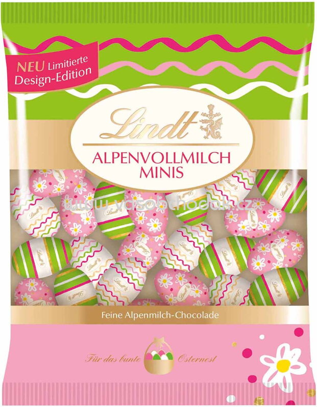 Lindt Deko Edition Mini-Eier Alpenvollmilch bunt, 180g