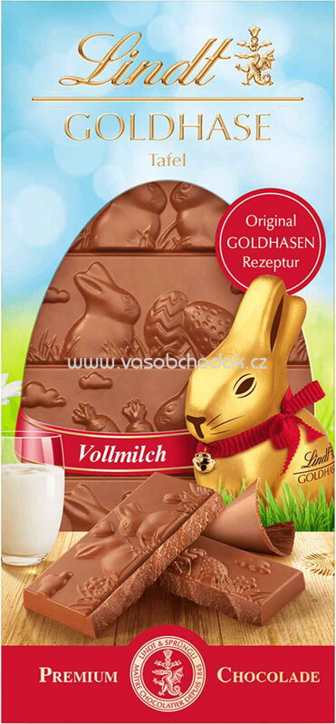 Lindt Goldhasen Tafel Vollmilch, 120g