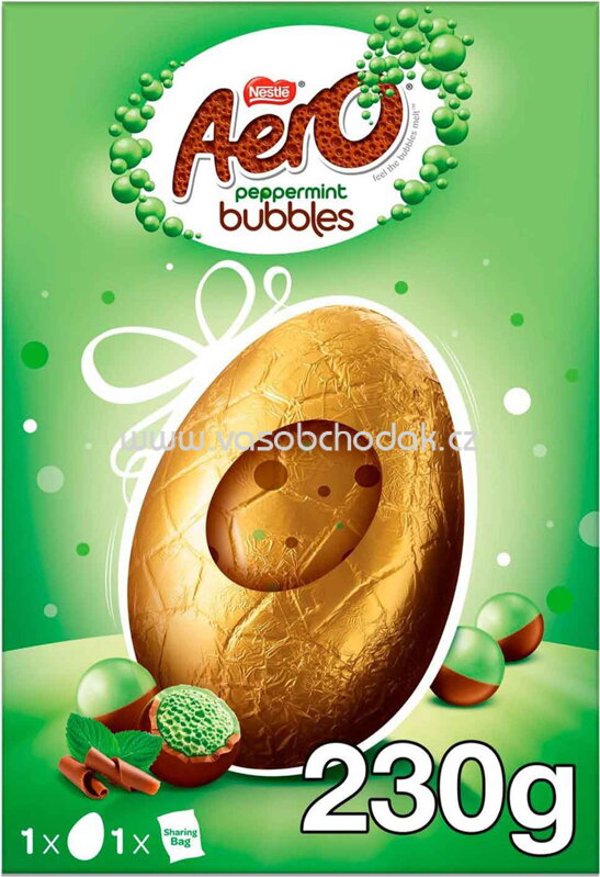 Nestlé Aero Bubbles Peppermint Large Egg, 230g