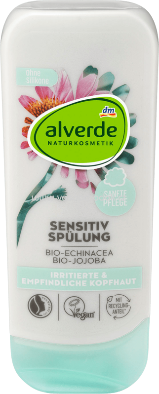 Alverde NATURKOSMETIK Spülung Sensitiv Bio-Echinacea, Bio-Jojoba, 200 ml