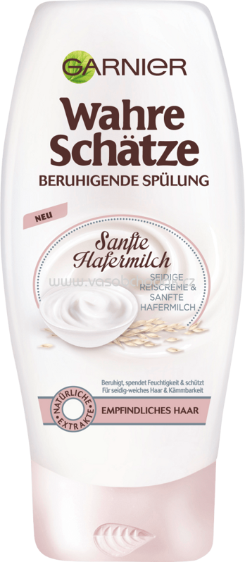 GARNIER Wahre Schätze Spülung Hafermilch, 250 ml