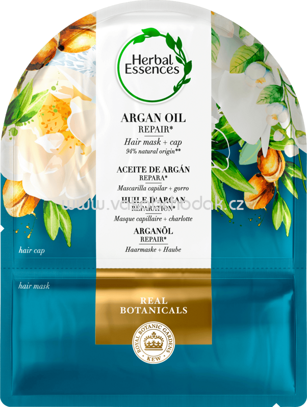 Herbal Essences Haarmaske Argan Oil Repair, Hair mask + cap, 20 ml Herbal Essences Haarmaske Argan Oil Repair, Hair mask + cap, 20 ml