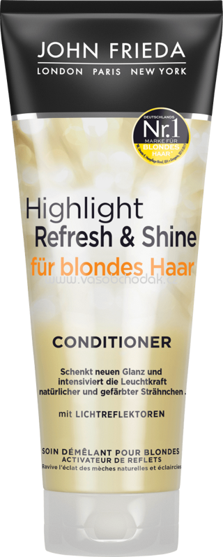 John Frieda Shampoo Highlight Refresh & Shine für blondes Haar, 250 ml John Frieda Shampoo Highlight Refresh & Shine für blondes Haar, 250 ml