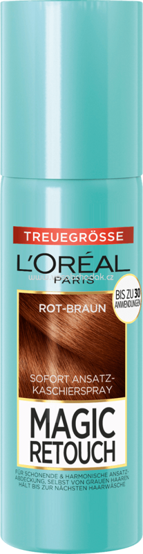 L'ORÉAL Paris Magic Retouch Ansatzspray Rot bis Braun, 90 ml