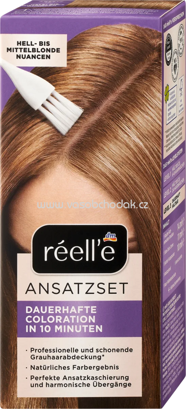 réell‘e Haarfarbe Ansatzset Hell-Mittelblond 9.0, 1 St réell‘e Haarfarbe Ansatzset Hell-Mittelblond 9.0, 1 St