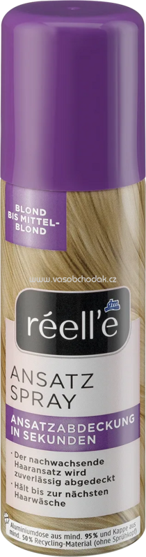 réell‘e Ansatzspray Blond bis Mittelblond, 75 ml