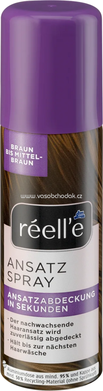 réell‘e Ansatzspray Braun bis Mittelbraun, 75 ml