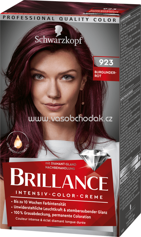 Schwarzkopf Brillance Haarfarbe Burgunderrot 923, 1 St