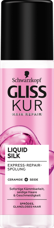 Schwarzkopf Gliss Kur Express-Repair-Conditioner Liquid Silk, 200 ml Schwarzkopf Gliss Kur Express-Repair-Conditioner Liquid Silk, 200 ml