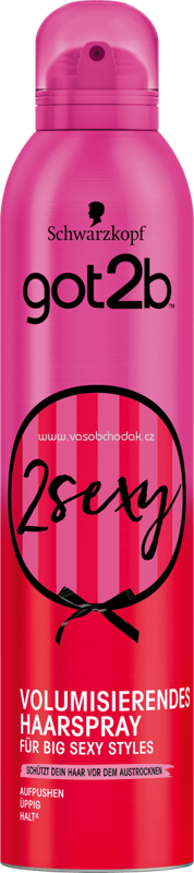 Schwarzkopf got2b Haarspray Volumen 2 sexy Big Volume push up, 300 ml Schwarzkopf got2b Haarspray Volumen 2 sexy Big Volume push up, 300 ml