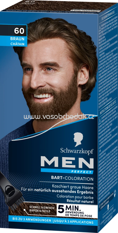 Schwarzkopf Men Perfect Tönung Bart 60 Natur Braun, 1 St