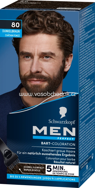 Schwarzkopf Men Perfect Tönung Bart 80 Natur Dunkelbraun, 1 St Schwarzkopf Men Perfect Tönung Bart 80 Natur Dunkelbraun, 1 St